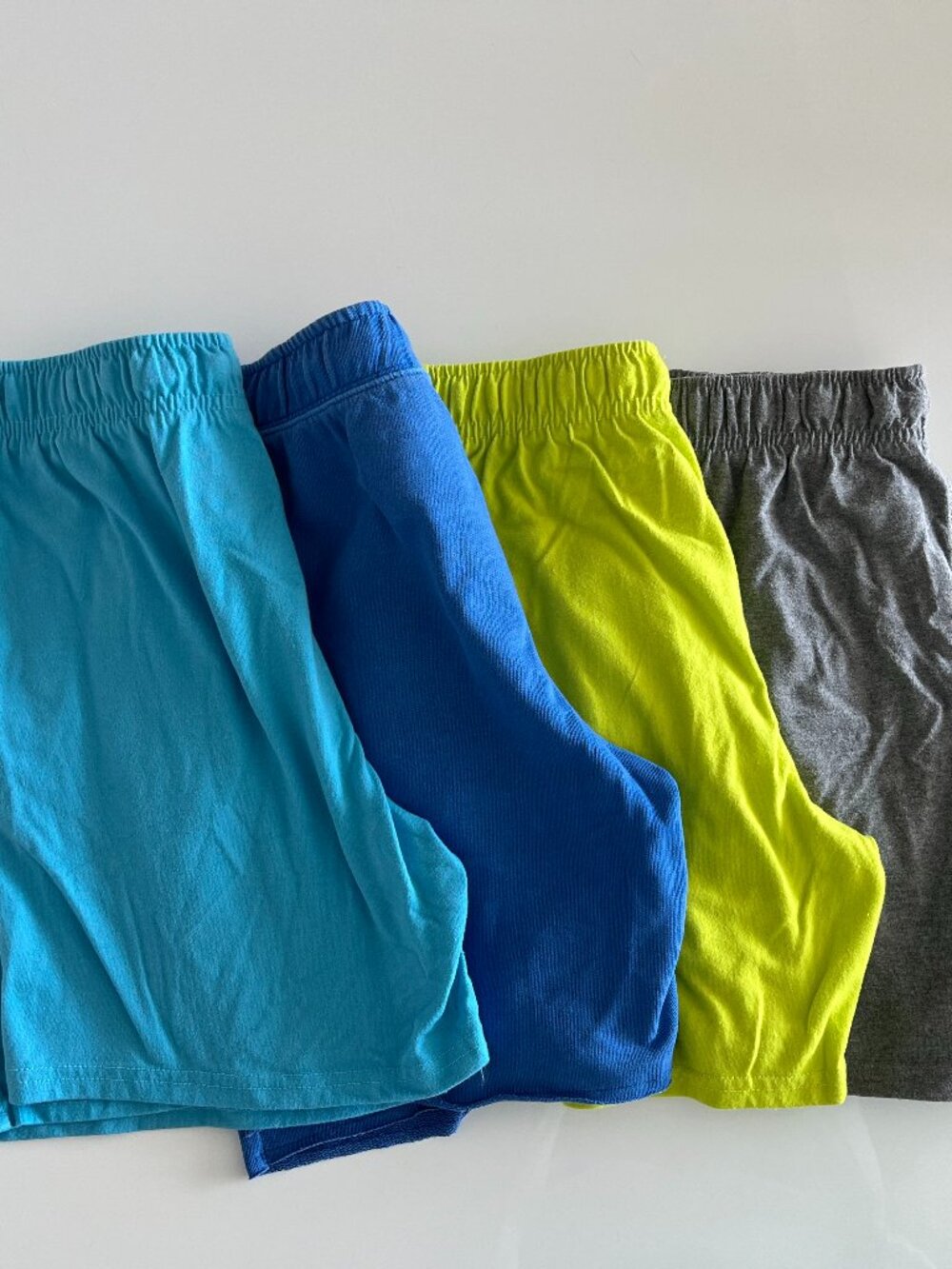Cat & Jack Boys Shorts Bundle Size L (10/12) - 4 Pack (Blue, Gray, Green, Aqua)